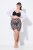 Ulla Popken 836803 Geblümte Anti-Scheuer-Radler Schwarz - Anti-Scheuer-Radler - 