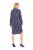 Ulla Popken 837069 Geblümtes Kleid Dunkelblau - Midikleider - Midikleider in großen Größen