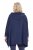 Ulla Popken 837190 Lounge-Poncho mit Kapuze Dunkellila - Pyjama/Loungewear - 