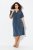 Ulla Popken 837403 Kurzärmliges Jerseykleid Dunkelblau - Jerseykleider - 