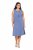 Ulla Popken 837874 Ärmelloses Jerseykleid Blau - Jerseykleider - 