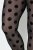 Ulla Popken 837949 Gemusterte Strumpfleggings Schwarz - Strumpfhosen & Socken - 