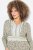 Ulla Popken 838120 Gemustertes Kleid mit V-Ausschnitt Hellgrün - Minikleider - Große Größen: Kurze Minikleider