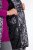 Ulla Popken 838435 Lange Steppweste mit Druck Schwarz - Westen - 