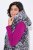 Ulla Popken 838435 Lange Steppweste mit Druck Schwarz - Westen - 
