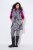 Ulla Popken 838435 Lange Steppweste mit Druck Schwarz - Westen - 