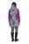 Ulla Popken 838435 Lange Steppweste mit Druck Schwarz - Westen - 