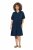 Ulla Popken 838567 Kurzärmliges Kleid Mehrfarbig - Midikleider - Midikleider in großen Größen