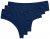 Ulla Popken 838637 Strings 3er-Pack Dunkelblau - Slips - 