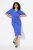 Ulla Popken 838765 Kurzärmliges Jerseykleid mit V-Ausschnitt Graublau - Midikleider - Midikleider in großen Größen