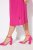 Ulla Popken 838765 Kurzärmliges Jerseykleid mit V-Ausschnitt Rosa - Kleider - Kleider für jede Größe