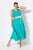 Ulla Popken 839135 Ärmelloses Maxikleid Türkis - Maxikleider - Große Größen: Lange Maxikleider