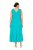 Ulla Popken 839135 Ärmelloses Maxikleid Türkis - Maxikleider - Große Größen: Lange Maxikleider