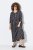 Ulla Popken 839518 Kleid mit Animal-Print und 3/4-Ärmeln Anthrazit - Maxikleider - Große Größen: Lange Maxikleider
