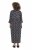Ulla Popken 839518 Kleid mit Animal-Print und 3/4-Ärmeln Anthrazit - Maxikleider - Große Größen: Lange Maxikleider