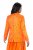 Ulla Popken 839607 Bedruckter Satinblazer Hellorange - Blazer - Blazer für Frauen in Großgrößen