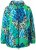 Ulla Popken 840024 Regenjacke mit Animal-Print Mintgrün - Regenkleidung - 