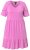 Ulla Popken 840115 Kurzärmliges Jerseykleid Rosa - Jerseykleider - 