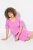 Ulla Popken 840115 Kurzärmliges Jerseykleid Rosa - Jerseykleider - 