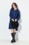 Ulla Popken 840929 Kariertes Kleid Dunkelblau - Midikleider - Midikleider in großen Größen