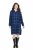 Ulla Popken 840929 Kariertes Kleid Dunkelblau - Midikleider - Midikleider in großen Größen