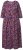 Ulla Popken 841219 Geblümtes Maxikleid Dunkellila - Maxikleider - Große Größen: Lange Maxikleider