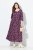Ulla Popken 841219 Geblümtes Maxikleid Dunkellila - Maxikleider - Große Größen: Lange Maxikleider
