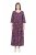Ulla Popken 841219 Geblümtes Maxikleid Dunkellila - Maxikleider - Große Größen: Lange Maxikleider