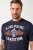 JP1880 T-Shirt Short Sleeve Chest Print Navy - Herren-T-Shirts - Herren-T-Shirts in großen Größen