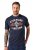 JP1880 T-Shirt Short Sleeve Chest Print Navy - Herren-T-Shirts - Herren-T-Shirts in großen Größen