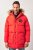 JP1880 Parka Quilted Faux Fur Hood Red - Herren jacken - Herren Jacken in großen Größen