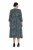 Ulla Popken 841839 Jerseykleid mit Animal-Print und 3/4-Ärmeln Dunkelgrün - Midikleider - Midikleider in großen Größen