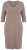 Ulla Popken 841952 Sweatkleid mit V-Ausschnitt Hellbraun - Kleider - Kleider für jede Größe