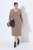 Ulla Popken 841952 Sweatkleid mit V-Ausschnitt Hellbraun - Kleider - Kleider für jede Größe