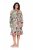 Ulla Popken 842471 Kleid in A-Linie mit 3/4-Ärmeln Champagner - Kleider - Kleider für jede Größe