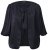 Ulla Popken 842712 Kurzer Blazer zum Binden mit Volantärmeln Schwarz - Blazer - Blazer für Frauen in Großgrößen