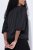 Ulla Popken 842712 Kurzer Blazer zum Binden mit Volantärmeln Schwarz - Blazer - Blazer für Frauen in Großgrößen