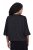 Ulla Popken 842712 Kurzer Blazer zum Binden mit Volantärmeln Schwarz - Blazer - Blazer für Frauen in Großgrößen