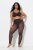 Ulla Popken 842879 Strumpfleggings mit Animal-Print Dunkelbraun - Strumpfhosen & Socken - 