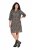 Ulla Popken 842936 Gestreiftes Kleid mit 3/4-Ärmeln Dunkelblau - Abendkleider - Abendkleider für Damen in großen Größen