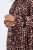 Ulla Popken 842979 Kleid mit Animal-Print Braun - Midikleider - Midikleider in großen Größen