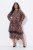 Ulla Popken 842979 Kleid mit Animal-Print Braun - Midikleider - Midikleider in großen Größen