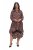 Ulla Popken 842979 Kleid mit Animal-Print Braun - Midikleider - Midikleider in großen Größen