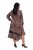 Ulla Popken 842979 Kleid mit Animal-Print Braun - Midikleider - Midikleider in großen Größen
