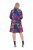 Ulla Popken 843180 Geblümtes Jerseykleid Petrol - Kleider - Kleider für jede Größe