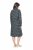 Ulla Popken 843506 Gemustertes Sweatkleid Schwarz - Sweatkleider - 
