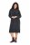 Ulla Popken 843592 Langärmliges Kleid Anthrazit - Strickkleider - 