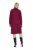 Ulla Popken 843627 Langärmliges Strickkleid mit Rollkragen Weinrot - Midikleider - Midikleider in großen Größen