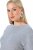 Ulla Popken 843999 Kleid mit 3/4-Ärmeln Grau meliert - Kleider - Kleider für jede Größe