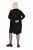 Ulla Popken 844233 Langärmliges Strickkleid Schwarz - Strickkleider - 